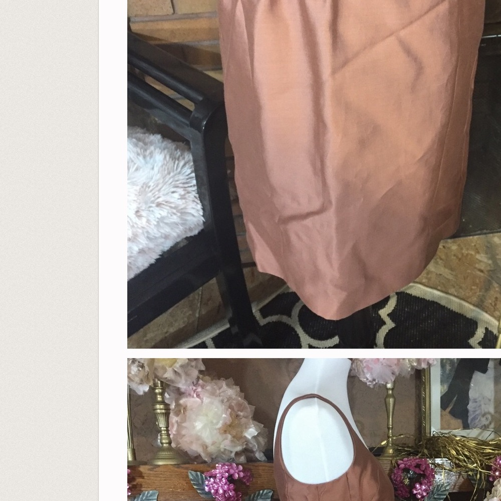 Cute bronze sleeveless sheath dress